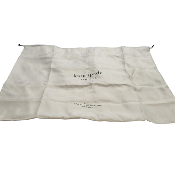 NWOT Kate Spade Large White Dustbag - Picture 1 of 3